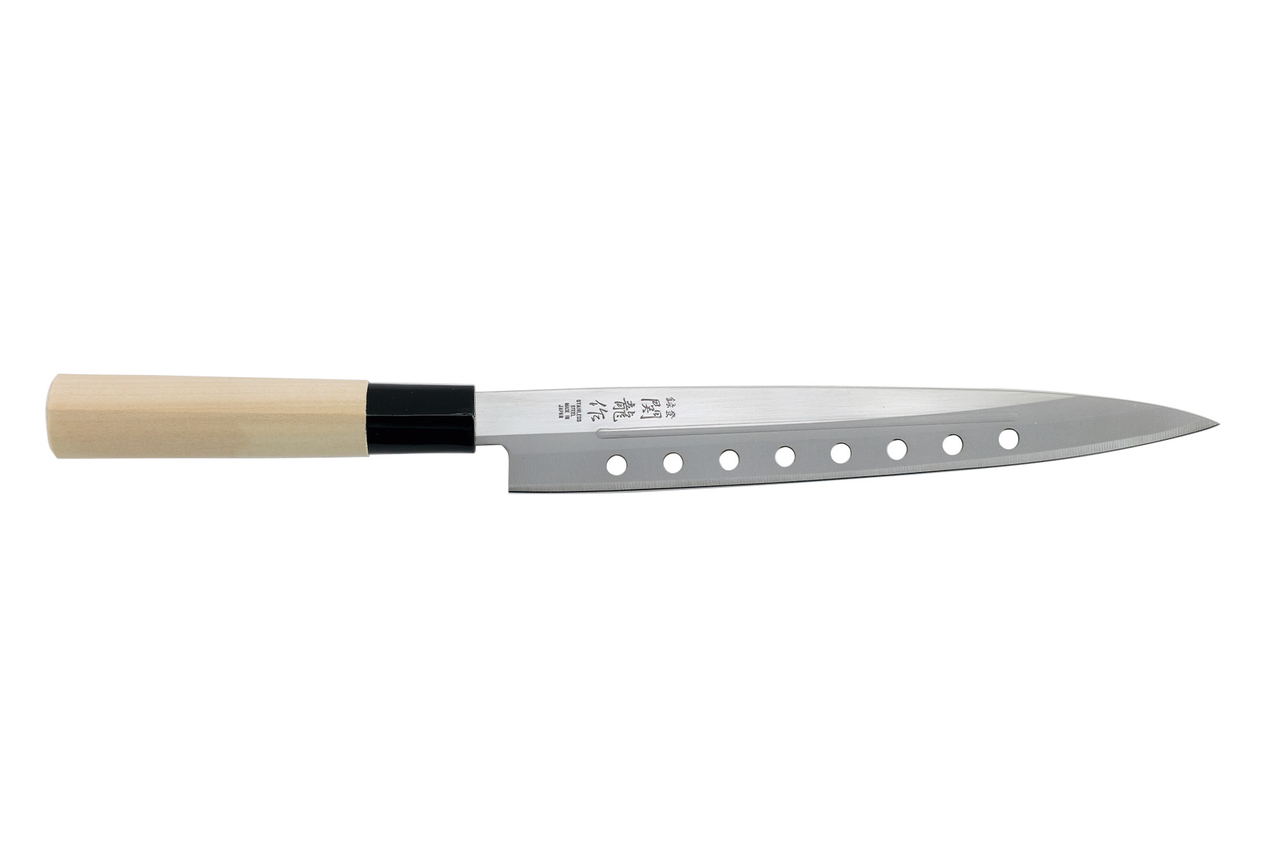 Couteau japonais Jaku Tradition sashimi 27 cm ajouré