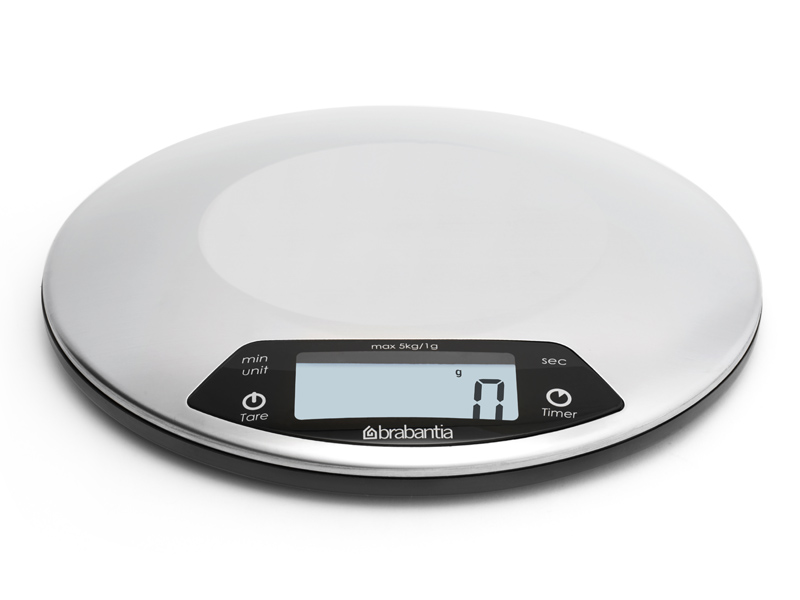 Balance de cuisine + minuteur Brabantia