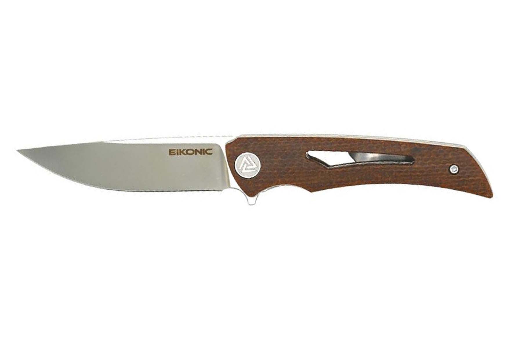 Couteau Eikonic Aperture - manche 10 cm micarta marron