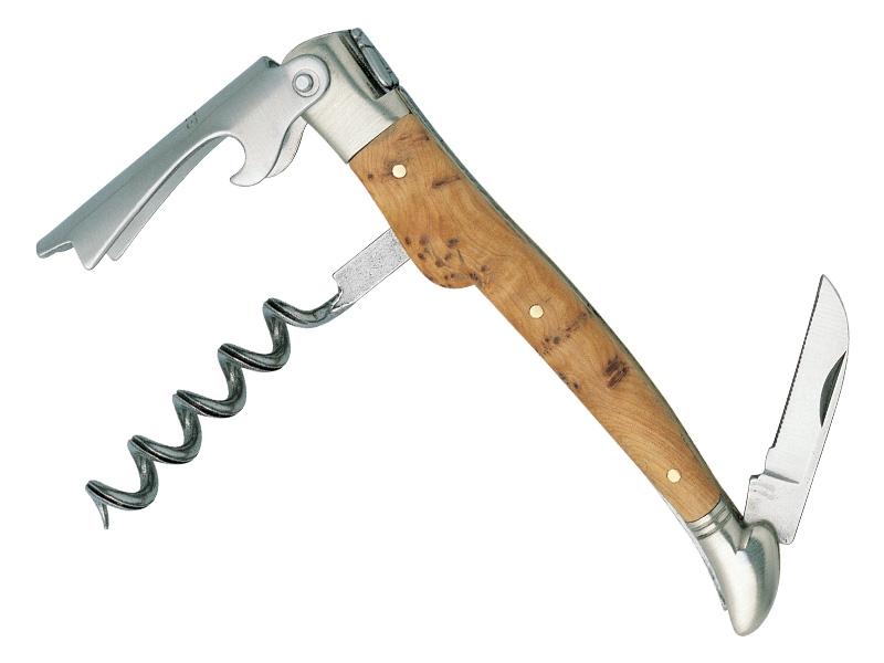 Couteau Sommelier Laguiole G. David Arbalète 3 pièces - Manche 12 cm genévrier