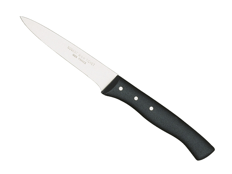 Couteau à grillade/steak Nogent Tichet Expert *** 1 cm denté - manche noir