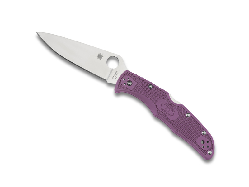 Couteau Spyderco Endura 4 - manche 12,5 cm nylon/fibre de verre violet