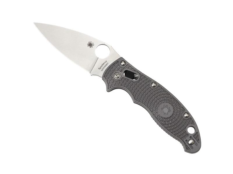 Couteau Spyderco Manix 2 Maxamet - manche 12 cm anthracite