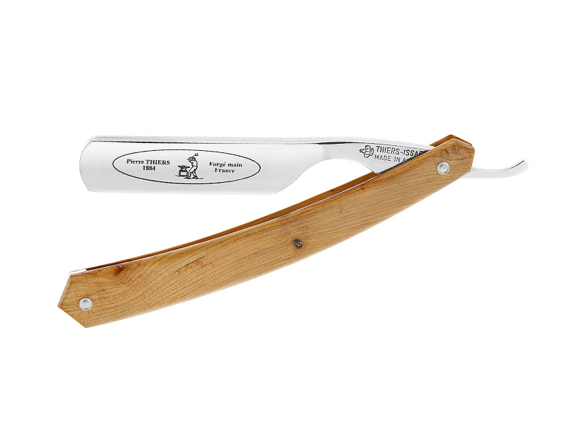 Rasoir coupe-chou Thiers 5/8 lame carbone - manche genévrier