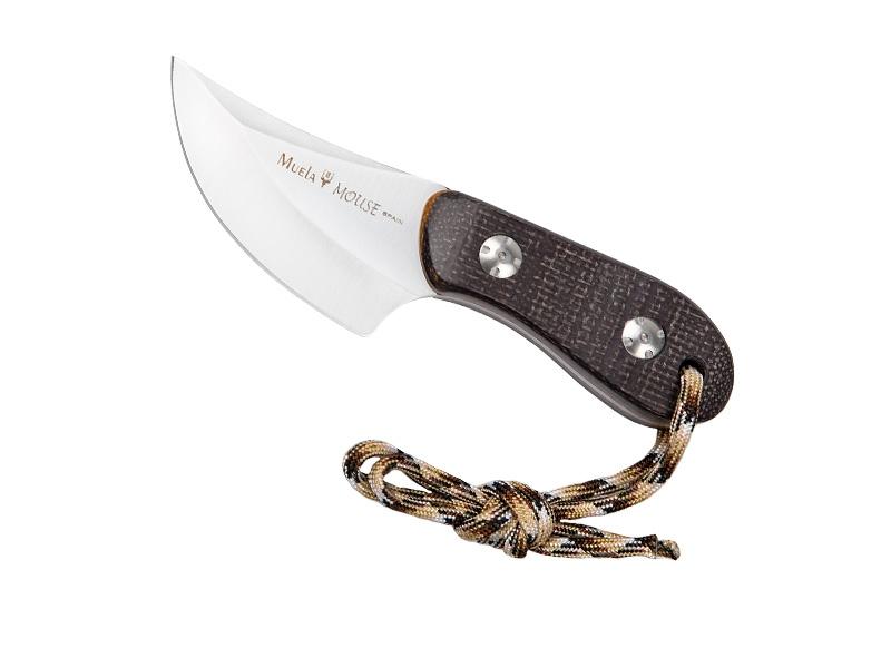 Poignard Muela Mouse - lame skinner 7 cm - manche micarta marron
