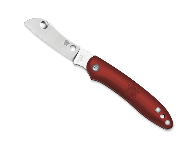 Couteau Spyderco Roadie - manche 7.5 cm rouge