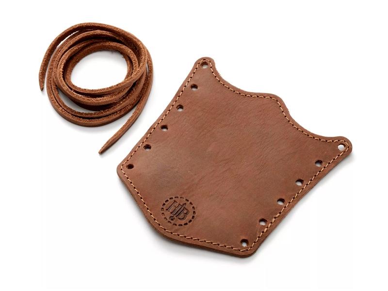 Protection manche Hultafors en cuir marron