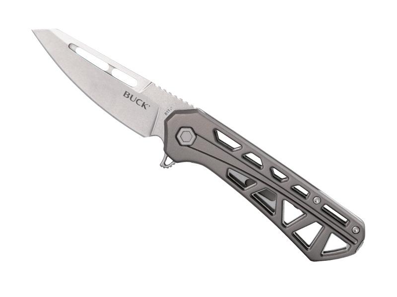 Couteau Buck Trace Ops - manche 12 cm aluminium anodisé gris