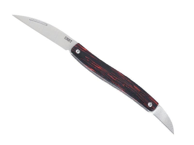 Couteau CRKT Forebear -  manche 9 cm G10 noir/rouge