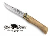 Couteau pliant Old Bear taille L - manche 12 cm olivier
