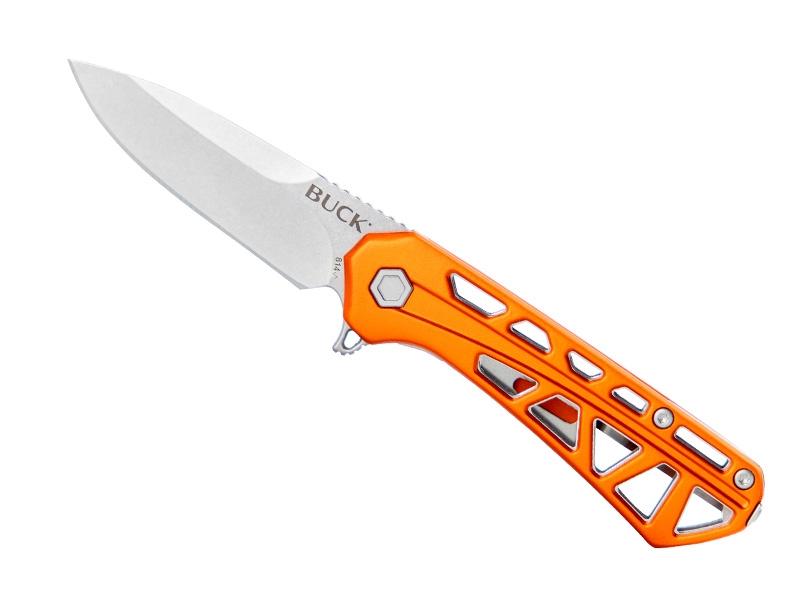 Couteau Buck Mini Trace - manche 9 cm aluminium orange