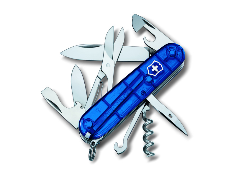 Couteau suisse Victorinox Climber Saphir - Manche bleu translucide