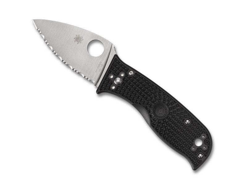 Couteau Spyderco Lil' Tempereance 3 à dents - manche 11 cm nylon/fibre de verre noir