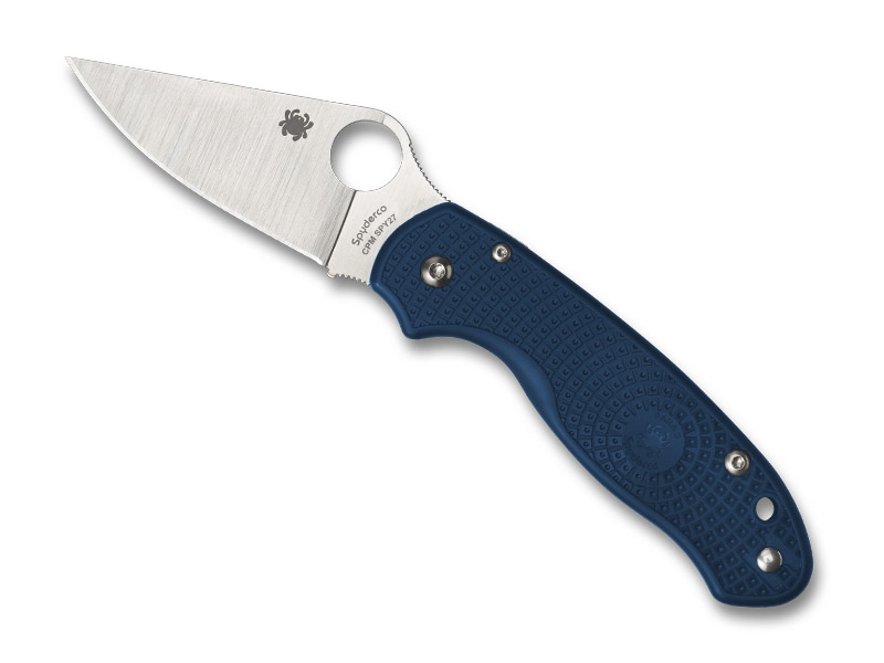 Couteau Spyderco Para 3 -  manche 11 cm nylon/fibre de verre bleu