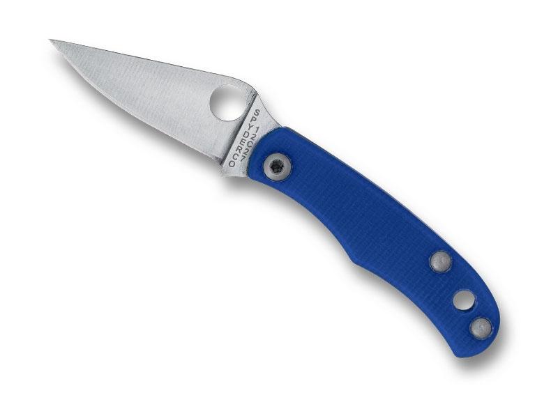 Couteau Spyderco Bug - manche G10 bleu