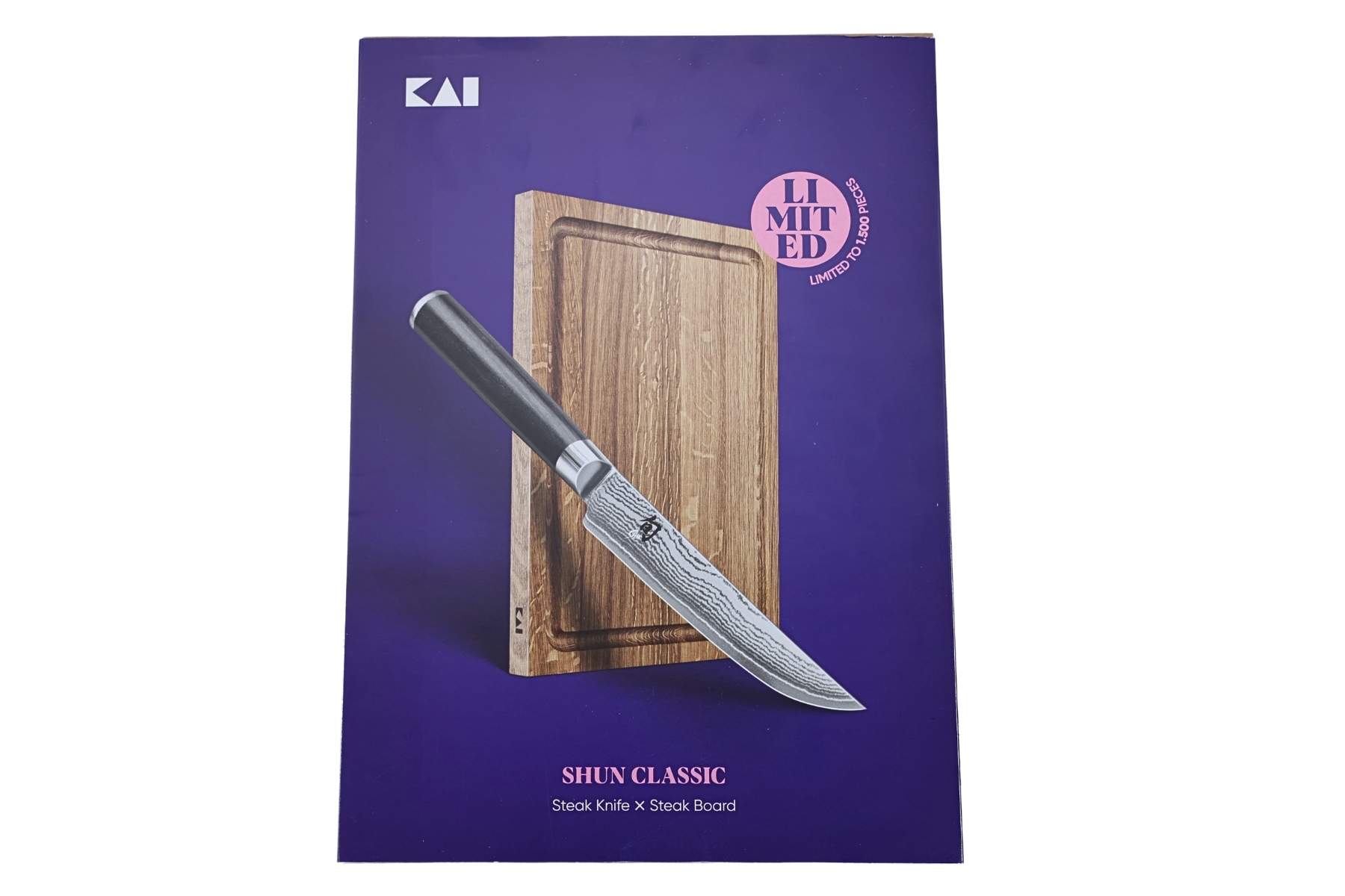 Coffret Kai Shun Classic - Couteau à steak 12 cm + planche à découper Kai