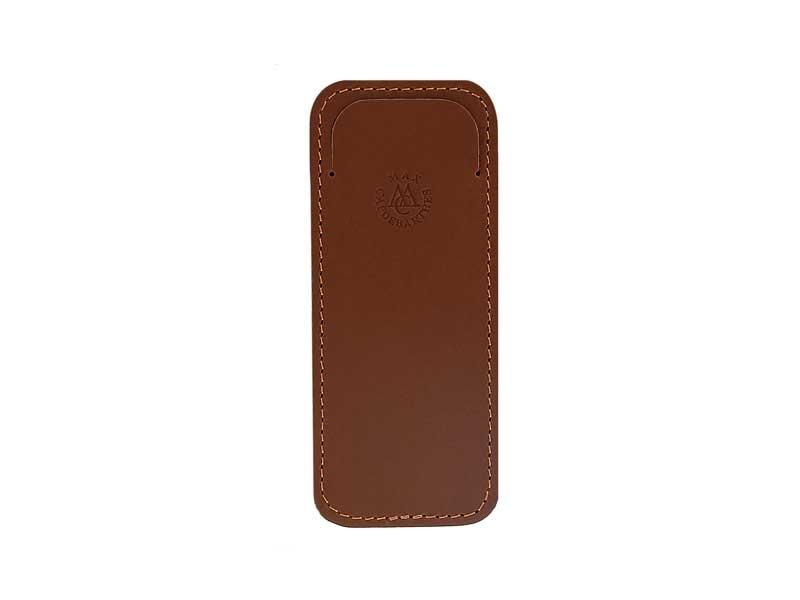 Pochette Visite, cuir Pérou Max Capdebarthes, pour couteaux 10/11 cm de manche