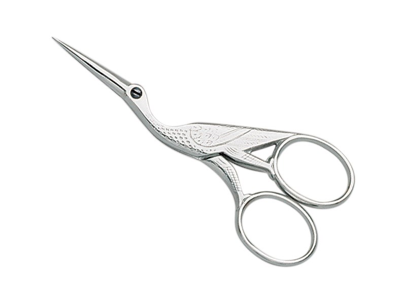 Ciseaux à broder cigogne 9 cm chromé