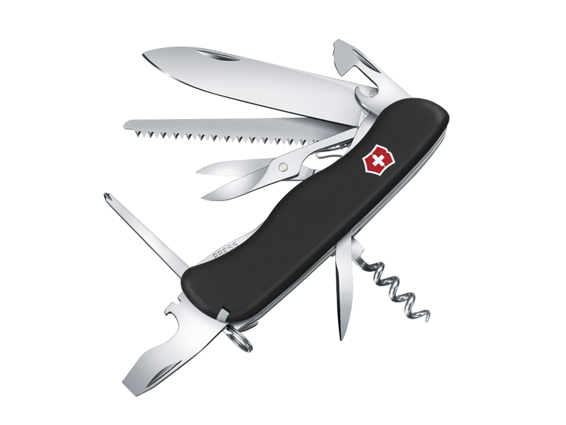 Couteau multifonctions Victorinox Outrider noir - manche 111 mm noir