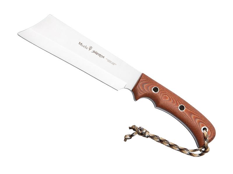 Machette Muela Sherpa - lame 33 cm acier inox - manche micarta marron
