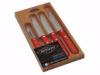 COFFRET DE 4 COUTEAUX DE CUISINE NOGENT "COLOR" 3 ETOILES - ORANGE