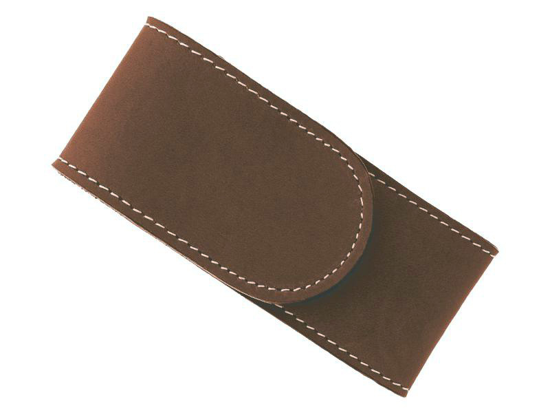 Etui cuir camel pour couteaux manche de 11/12 cm