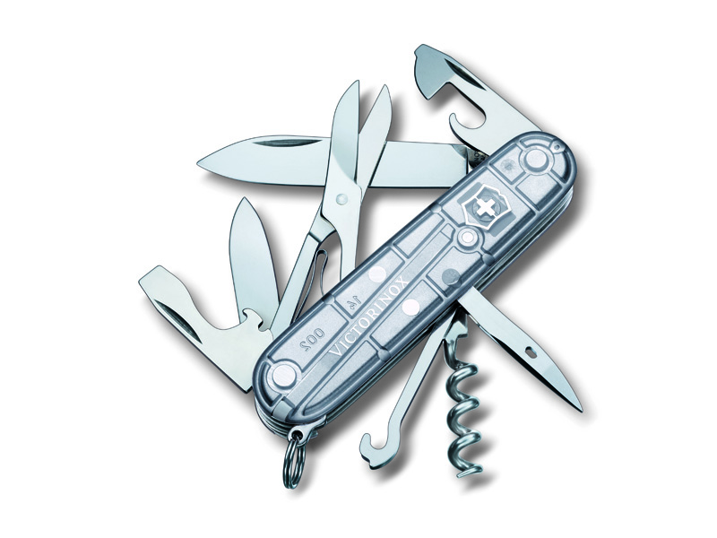 Couteau multifonctions Victorinox Climber silvertech - Manche 91 mm argenté