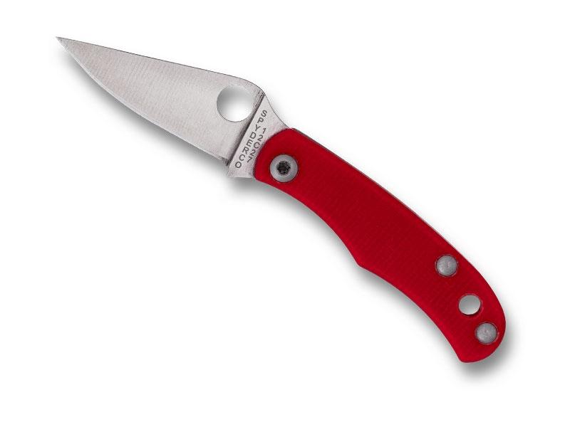 Couteau Spyderco Bug - manche G10 rouge