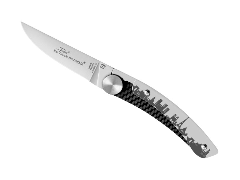 Couteau Le Thiers® Jero par C. Dozorme - manche 10,5 cm gravure Paris