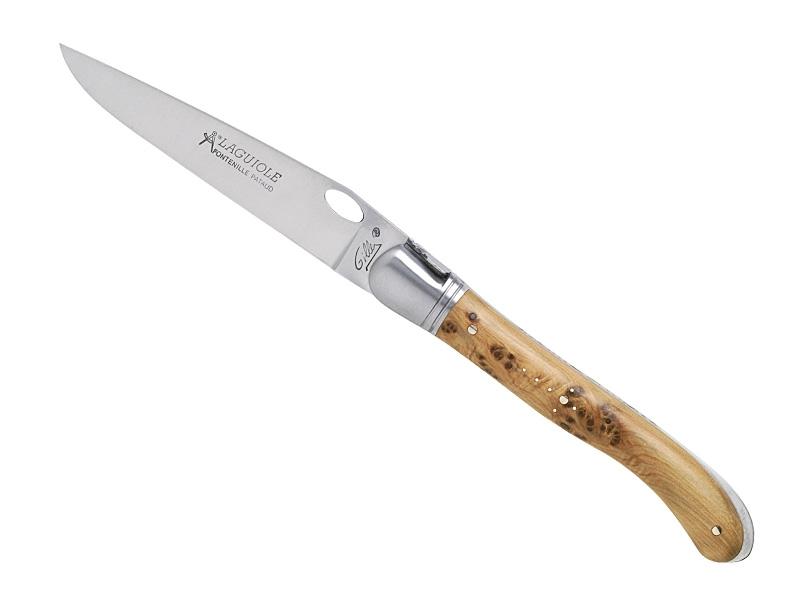 Couteau Laguiole Gilles Fontenille Pataud Nature - manche 12 cm genévrier