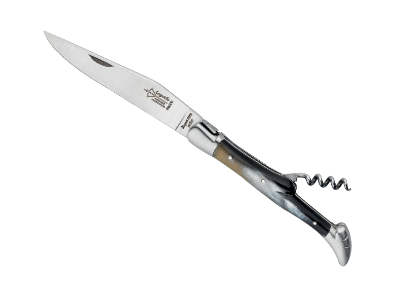 Couteau Laguiole d'antan  G. David Arbalète 2 pièces - Manche corne 12 cm