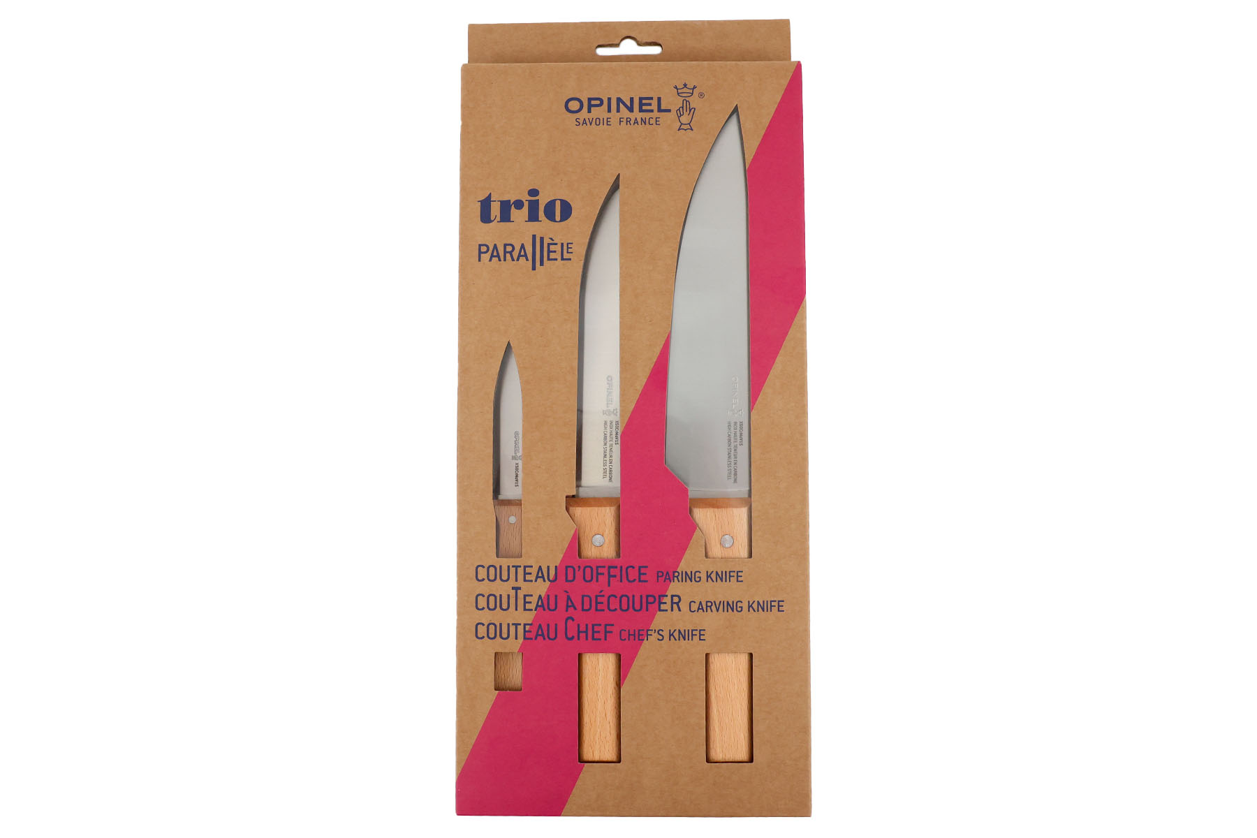 Coffret Trio Opinel gamme Parallèle