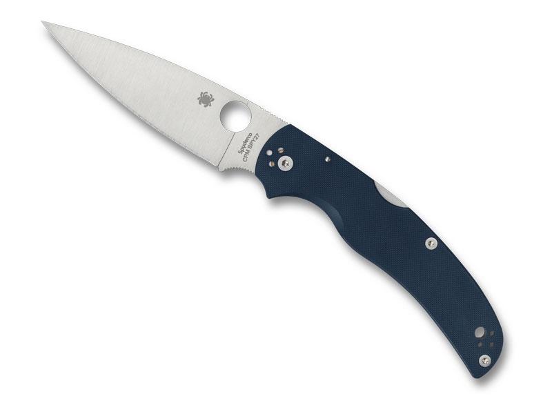 Couteau Spyderco Native Chief - manche G10 bleu