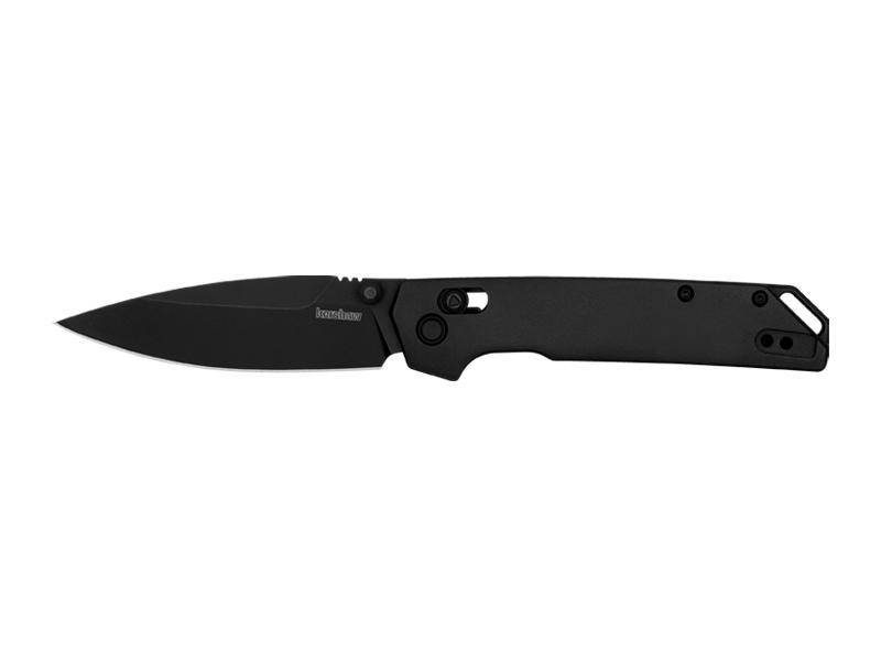 Couteau Kershaw Irridium - manche 11,5 cm aluminium 6061 T6 anodisé noir