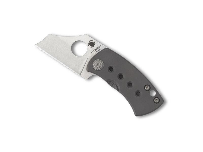 Couteau Spyderco McBee - manche 6 cm titanium gris