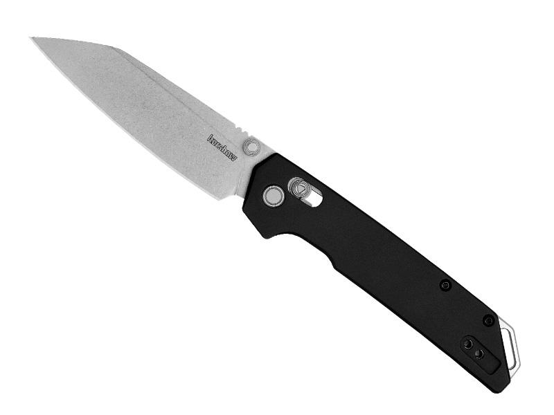 Couteau Kershaw Iridium noir - manche 11,5 cm aluminium 6061-T6 anodisé noir