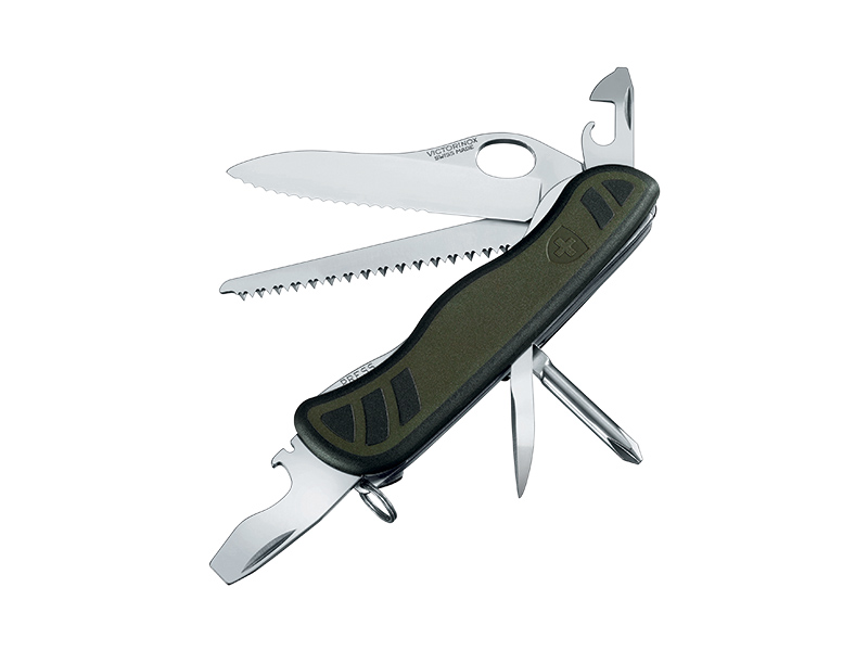 Couteau multifonctions Victorinox Soldat suisse 2008 - Manche bi-matière 111 mm