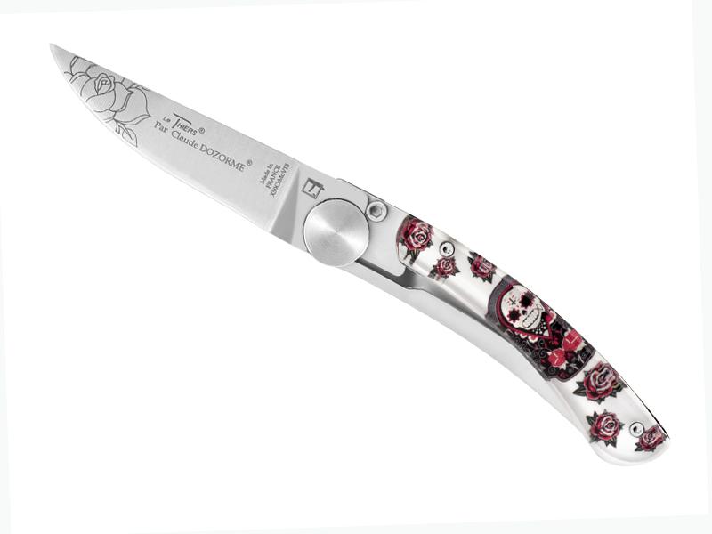 Couteau Le Thiers C. Dozorme Liner Lock Hipster - manche 10.5 cm décor cavalera