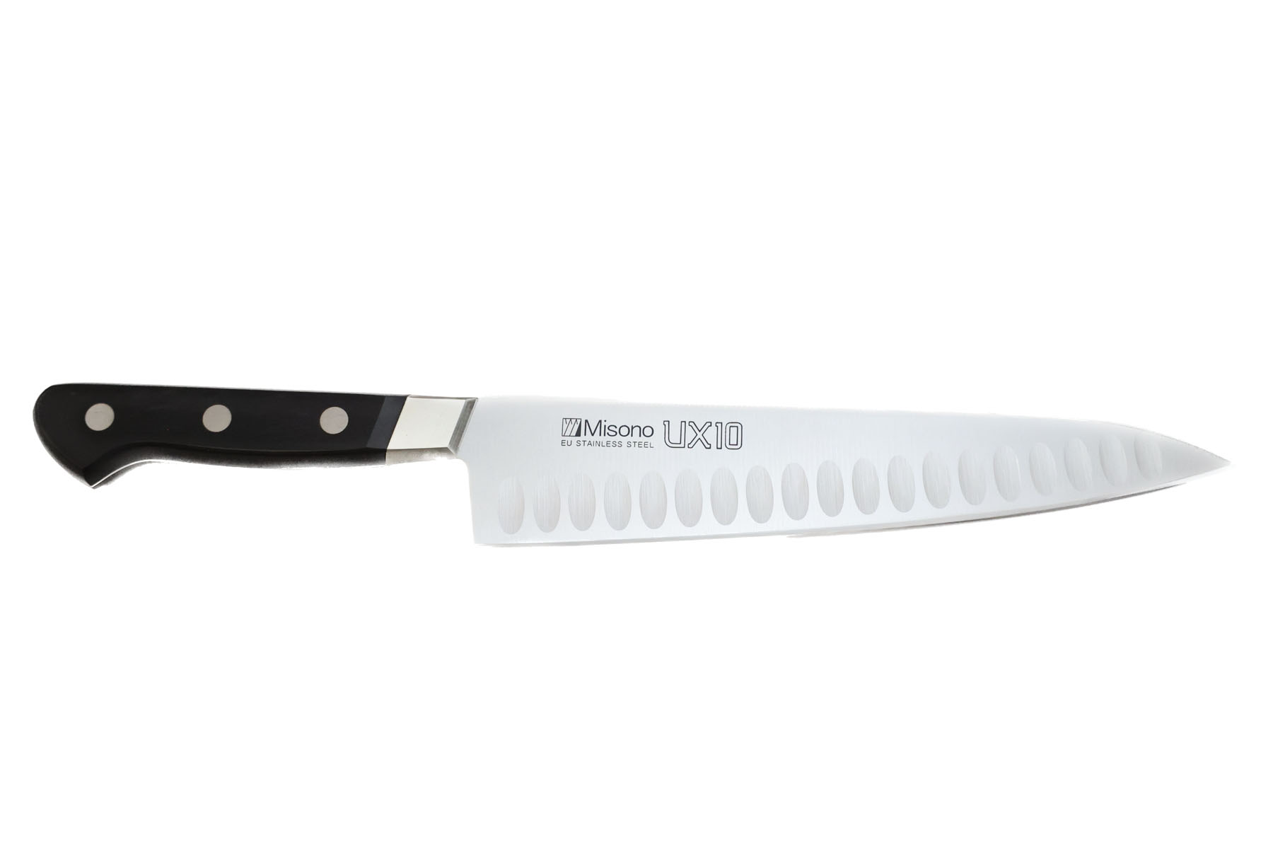 Couteau japonais Misono Chef alvéolé 21 cm gamme UX10