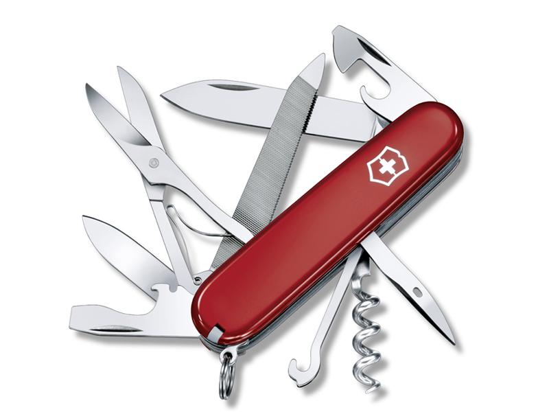 Couteau multifonctions Victorinox Moutaineer - manche 91 mm rouge