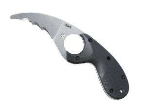 Poignard CRKT Bear Claw - lame à dents 6 cm - manche noir