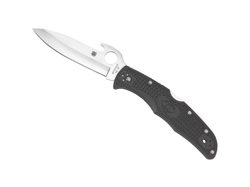 Couteau Spyderco Endura 4 Wave - manche 12,5 cm nylon/fibre de verre noir