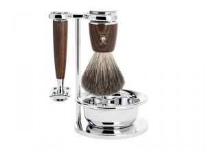 Set 4 pièces Mühle Rytmo - modèle sécurité - manche frêne - pur noir